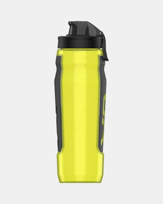 UA Playmaker Squeeze 32 oz. Water Bottle, Yellow, pdpMainDesktop image number 3